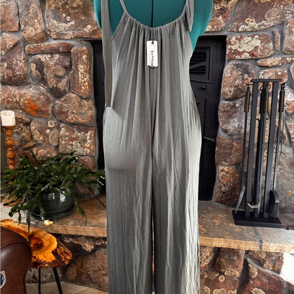 Three Bird Nest Maxi Jumpsuit NWT Size XL - Picture 3 of 7